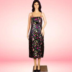 Lulus Floral Black Dress